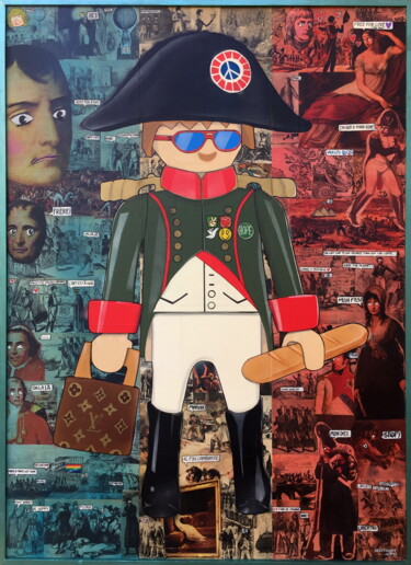 Peinture intitulée "NAPOLEON 2.0" par Segutoart, Œuvre d'art originale, Bombe aérosol