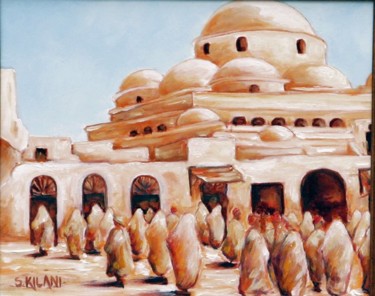 Peinture intitulée "Sidi-Mehrez" par Sehla Kilani, Œuvre d'art originale