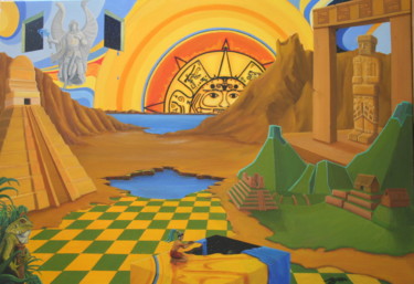 South America Peinture intitulée "South America" par Michel Sehstedt, Œuvre d'art originale,