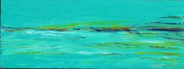 Peinture intitulée "mer bretonne" par Andre Pourtales, Œuvre d'art originale, Huile