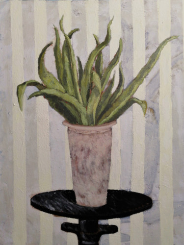 Pintura intitulada "Aloe" por Dilbar Suleymanova, Obras de arte originais, Óleo