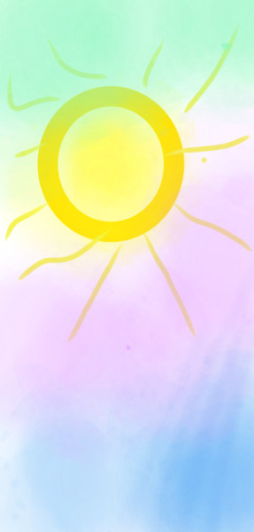 数字艺术 标题为“В солнечном потоке” 由Qiwi, 原创艺术品, 数字油画