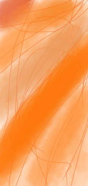 Digital Arts titled "Рапсодия в оранжевы…" by Qiwi, Original Artwork, Digital Painting