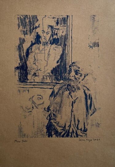 Incisioni, stampe intitolato "Tailor" da Selim Kaya, Opera d'arte originale, Monotipo