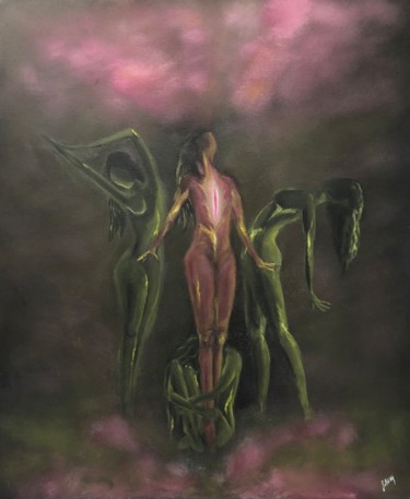 Malerei mit dem Titel "Silüet" von Selinay Girgin, Original-Kunstwerk, Acryl
