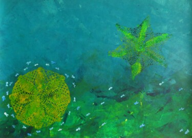 Peinture intitulée "“Underwater Life, T…" par Selin Göksel, Œuvre d'art originale, Acrylique