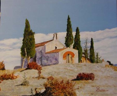 Painting titled "La Chapelle St Sixt…" by Jean-Claude Selles Brotons, Original Artwork