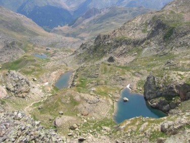 Fotografia intitolato "trois lacs vers Pom…" da Jean-Claude Selles Brotons, Opera d'arte originale