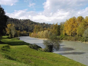 Photography titled "Le Gave de Pau à Ju…" by Jean-Claude Selles Brotons, Original Artwork