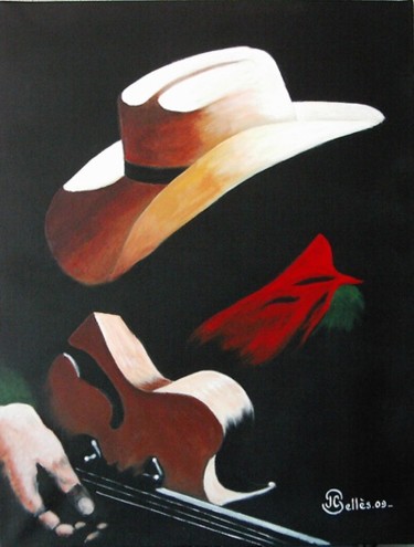 Картина под названием "Texas Country" - Jean-Claude Selles Brotons, Подлинное произведение искусства