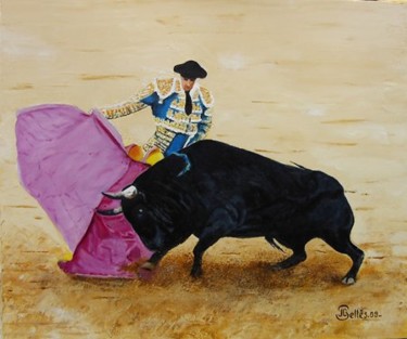 Peinture intitulée "Corrida. La faena" par Jean-Claude Selles Brotons, Œuvre d'art originale