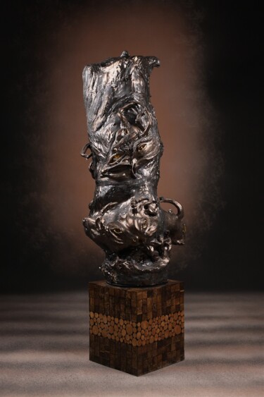 Sculpture intitulée "MY HALF IS YOUR WHO…" par Selma Keles, Œuvre d'art originale, Céramique