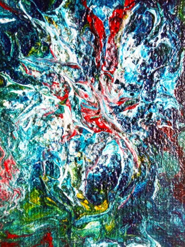 Картина под названием "Starfish" - Selena Sashina, Подлинное произведение искусства, Акрил Установлен на Деревянная рама для…