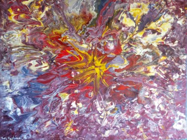 Картина под названием "Space" - Selena Sashina, Подлинное произведение искусства, Акрил Установлен на Деревянная рама для но…