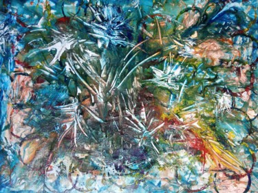 Peinture intitulée "Dancing Fairies" par Selena Sashina, Œuvre d'art originale, Acrylique Monté sur Châssis en bois