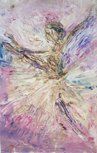 Schilderij getiteld "Ballerina" door Selena Sashina, Origineel Kunstwerk, Olie