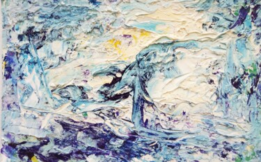 Painting titled "North Sea" by Selena Sashina, Original Artwork, Oil