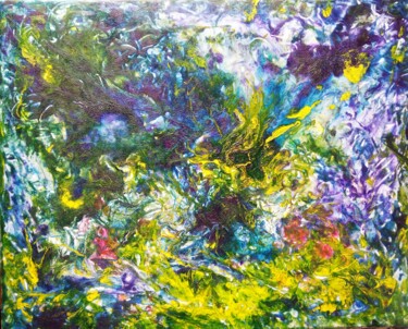Картина под названием "When the fern blooms" - Selena Sashina, Подлинное произведение искусства, Акрил