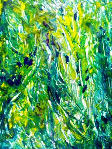 Peinture intitulée "Eucalyptus thickets…" par Selena Sashina, Œuvre d'art originale, Acrylique