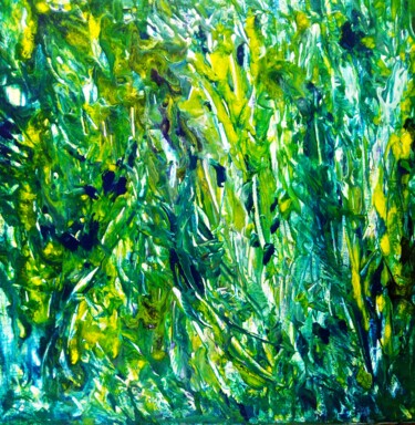 Painting titled ""Eucalyptus thicket…" by Selena Sashina, Original Artwork, Acrylic