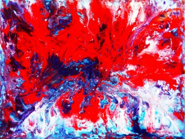 Malerei mit dem Titel "Flight of the Red D…" von Selena Sashina, Original-Kunstwerk, Acryl