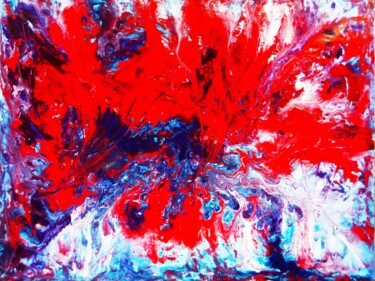 Schilderij getiteld "Flight of the Red D…" door Selena Sashina, Origineel Kunstwerk, Acryl