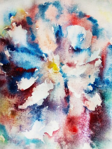 Malerei mit dem Titel "Colorful Cacti" von Selena Sashina, Original-Kunstwerk, Aquarell