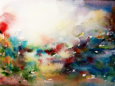 Pintura intitulada "Light and shadow _…" por Selena Sashina, Obras de arte originais, Aquarela