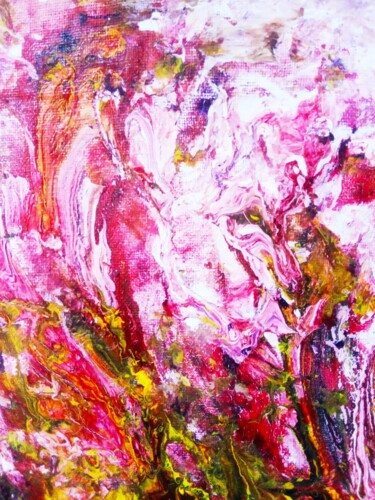Pintura titulada "Pink Flamingo" por Selena Sashina, Obra de arte original, Acrílico Montado en Bastidor de camilla de madera