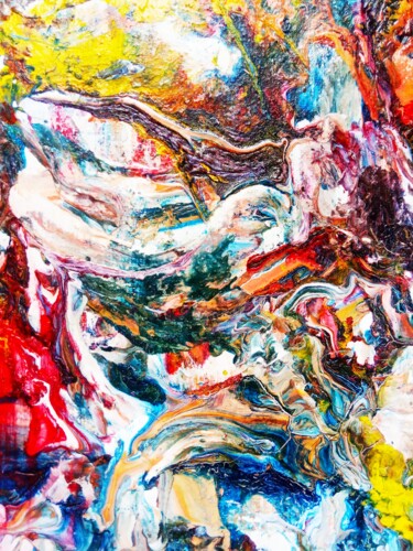 Картина под названием "God's hand" - Selena Sashina, Подлинное произведение искусства, Акрил Установлен на Деревянная рама д…