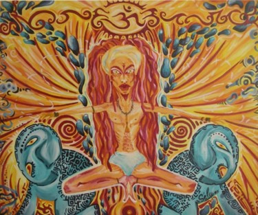 Peinture intitulée "spirituality of saa…" par Sely, Œuvre d'art originale