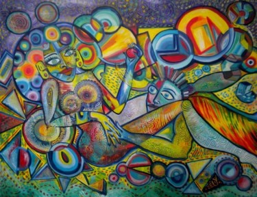 Peinture intitulée "vademae" par Sely, Œuvre d'art originale