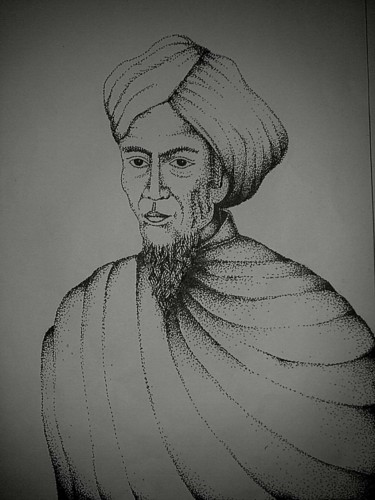 Dessin intitulée "Tuanku Imam Bonjol…" par Semara Widhi, Œuvre d'art originale, Graphite