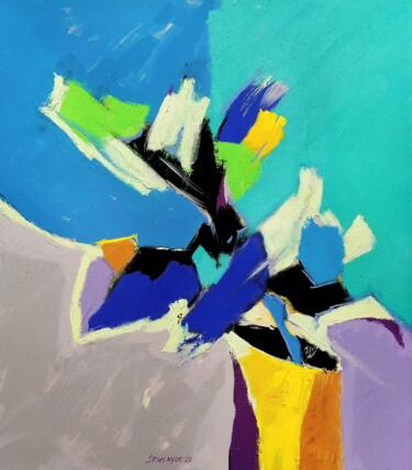 제목이 "Abstract floral com…"인 미술작품 Evgen Semenyuk로, 원작, 아크릴