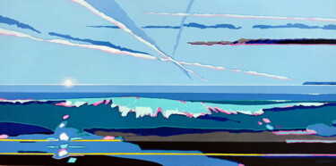 Malerei mit dem Titel "Calm Waves (Near No…" von Evgen Semenyuk, Original-Kunstwerk, Acryl