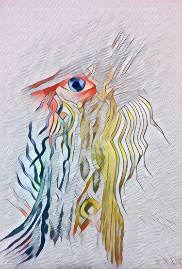 Цифровое искусство под названием "Eye" - Semihaoner, Подлинное произведение искусства, Цифровая живопись