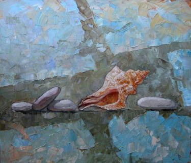 Картина под названием "Дары моря" - Орест, Подлинное произведение искусства, Масло