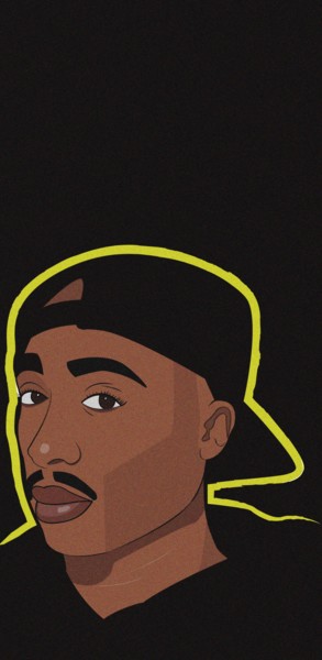 "tupac.jpg" başlıklı Dijital Sanat Sena Eser tarafından, Orijinal sanat, Dijital Resim