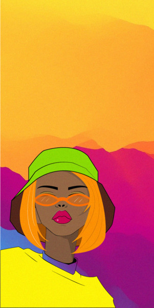 Digitale Kunst mit dem Titel "colorful" von Sena Eser, Original-Kunstwerk, 2D digitale Arbeit