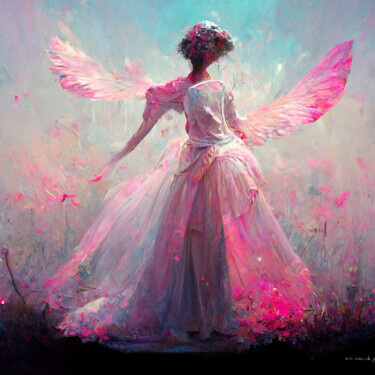 Digital Arts titled "angel" by Sena Eser, Original Artwork, Digital Painting