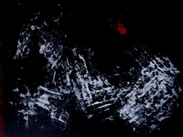 Peinture intitulée "Cheval de nuit" par Sena, Œuvre d'art originale