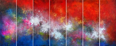 Malerei mit dem Titel "Ice and Flames" von Alex Senchenko, Original-Kunstwerk, Acryl