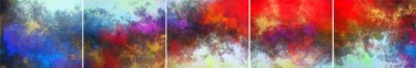 Картина под названием "Horizon of the Impo…" - Alex Senchenko, Подлинное произведение искусства, Акварель Установлен на Дере…