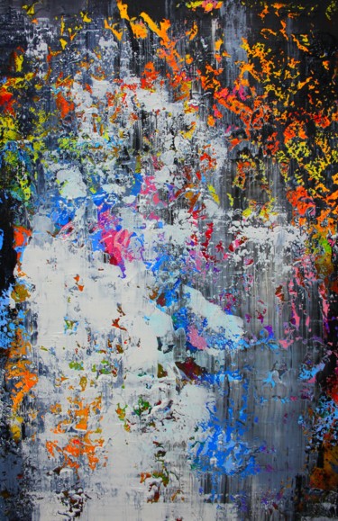Картина под названием "Abstract 117" - Alex Senchenko, Подлинное произведение искусства, Акрил