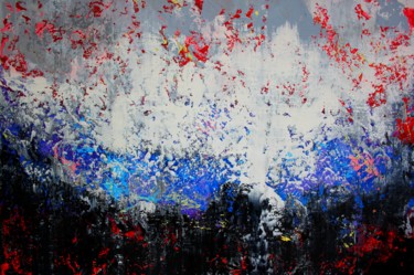 Картина под названием "Abstract 1144" - Alex Senchenko, Подлинное произведение искусства, Акрил Установлен на Деревянная рам…