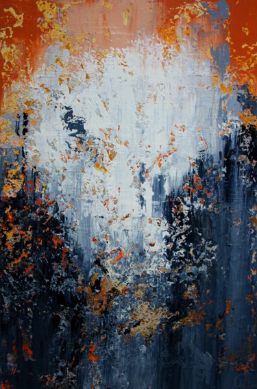Картина под названием "Abstract 1145" - Alex Senchenko, Подлинное произведение искусства, Акрил Установлен на Деревянная рам…