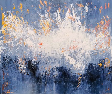 Картина под названием "Abstract 1170" - Alex Senchenko, Подлинное произведение искусства, Акрил Установлен на Деревянная рам…