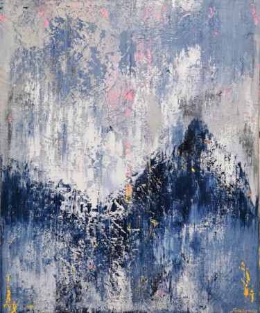 Картина под названием "Abstract 1174" - Alex Senchenko, Подлинное произведение искусства, Акрил Установлен на Деревянная рам…