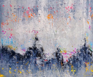 Картина под названием "Abstract 1180" - Alex Senchenko, Подлинное произведение искусства, Акрил Установлен на Деревянная рам…