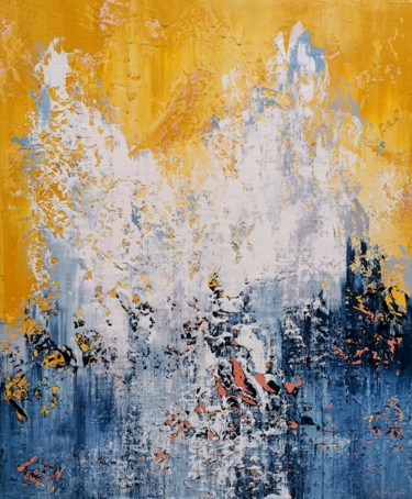 Картина под названием "Abstract 1183" - Alex Senchenko, Подлинное произведение искусства, Акрил Установлен на Деревянная рам…